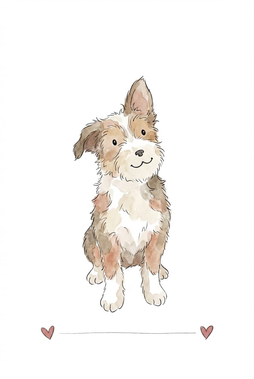 Watercolor-style illustration made as a personalized birthday gift